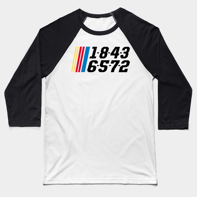 1843 Baseball T-Shirt by Luna Lovers